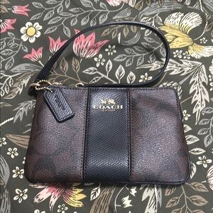 Coach signature wristlet